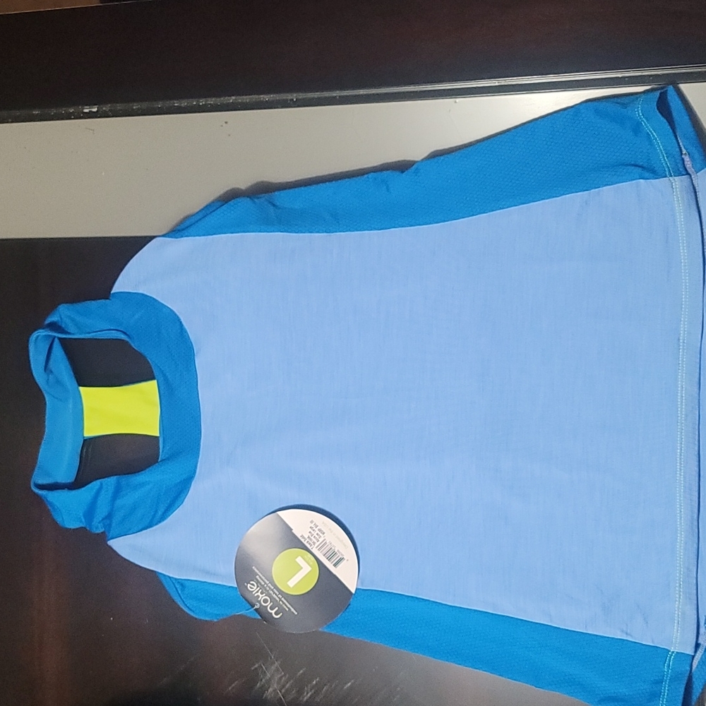 Womens MOXIE Cycling Halter T-back Jersey Azure /Blue L